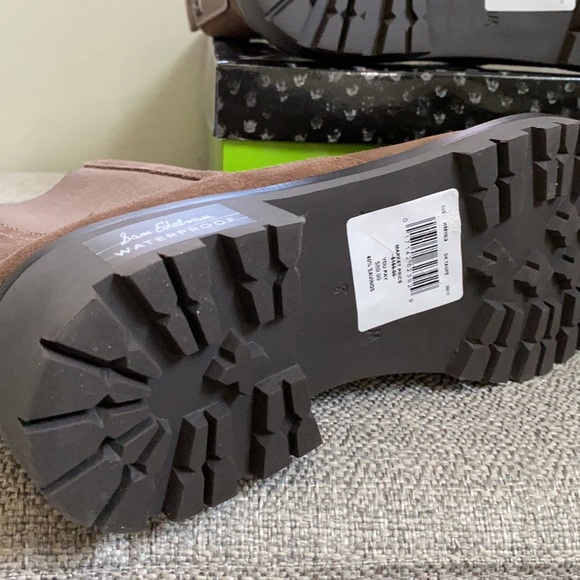 New Sam Edelman Jaclyn Waterproof Suede Chelsea Boots size 8 - Picture 7 of 11